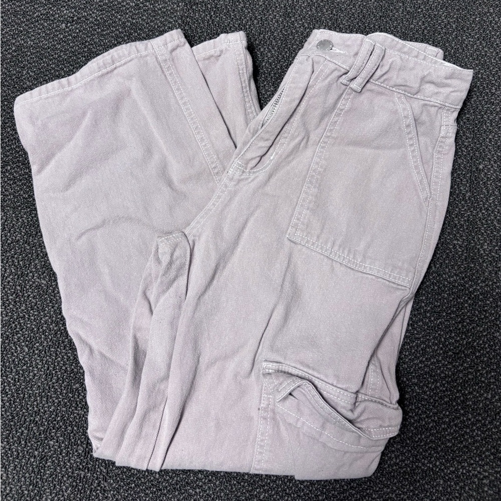 SHEIN Women's Light Gray Wide Leg Pants